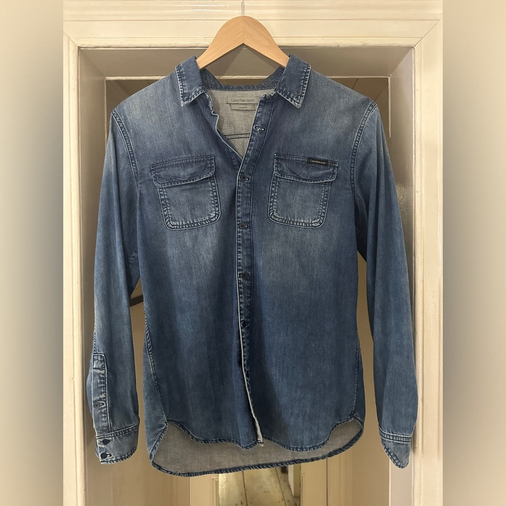 Calvin Klein Men’s Classic Denim Workshirt sz M